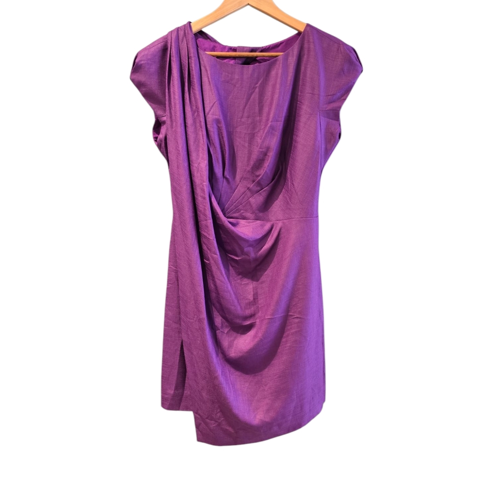NWT BCBGMaxAzria Purple Linen Dress Sz 6